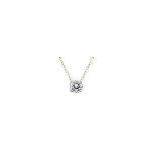 【並行輸入品】SZUL 1/3 Carat Floating Round Diamond Solitaire Necklace in 14K_2