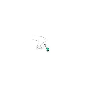 【並行輸入品】Orovi 14K 585 ホワイトゴールド 楕円形 スタッド ペンダント ネックレス 女性用 華奢な925スターリングシルバーチ_5