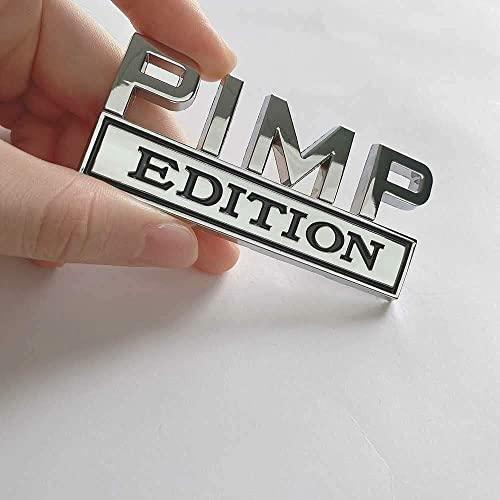 【並行輸入品】2 Pack 3D Metal Pimp Edition Emblem Car Side Rear Front Hood Truの画像