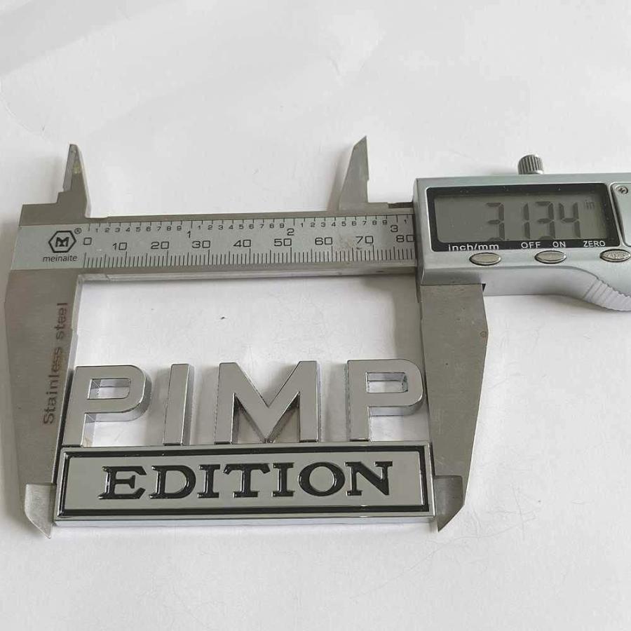 【並行輸入品】2 Pack 3D Metal Pimp Edition Emblem Car Side Rear Front Hood Truの画像