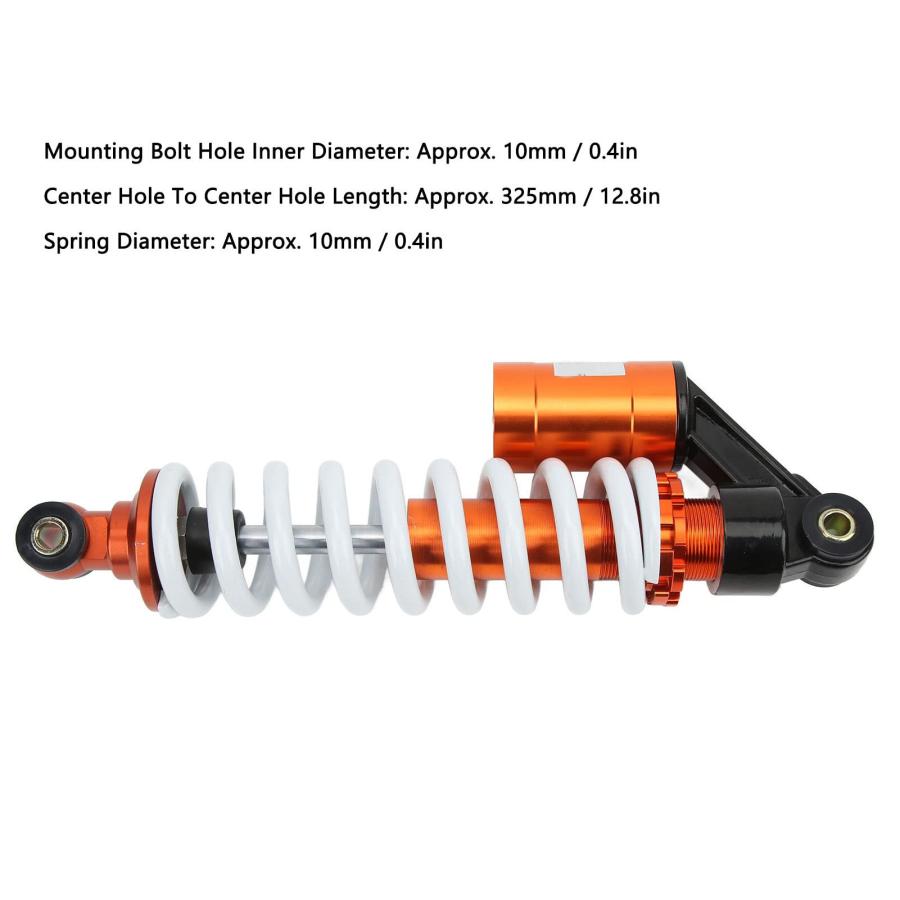 【並行輸入品】BuyWeek Motorcycle Rear Air Shock Absorber, 325mm Rear Air Shock_9