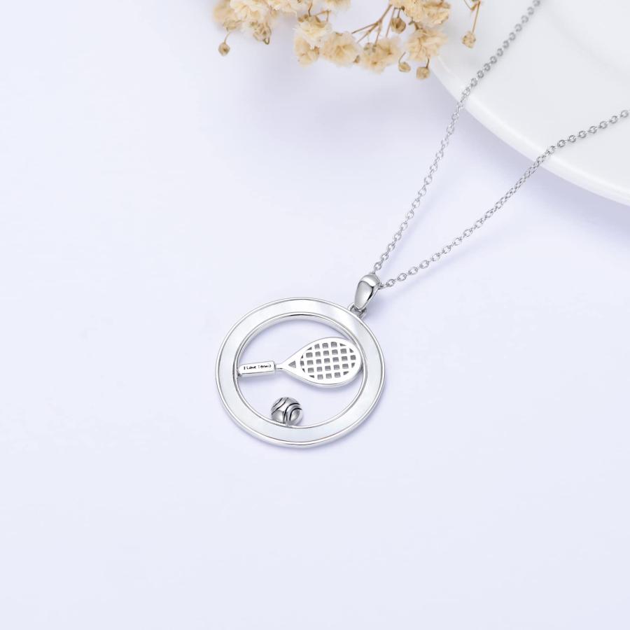 並行輸入品】テニスラケットペンダントネックレス 925スターリング 