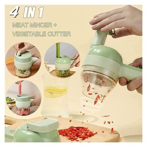 【並行輸入品】Juego de cortador de verduras el〓ctrico de mano 4 en 1, electricの画像