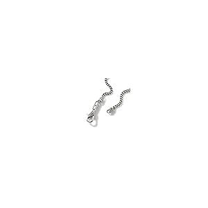 【並行輸入品】Classic Chain Silver 2.1mm Curb Chain Necklace (26, Silver)の画像
