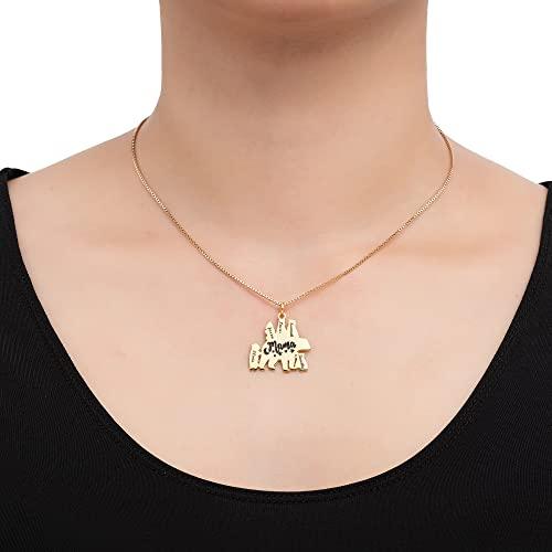 【並行輸入品】Pezebel Custom Mama Bear Necklace With 1 to 6 Cubs Personalized_4