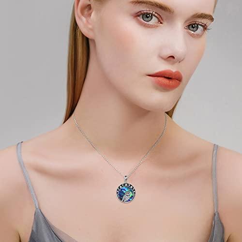 並行輸入品】フクロウ ネックレス 925スターリングシルバー 月 