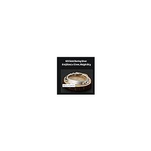 【並行輸入品】Personalized Custom Solid 925 Sterling Silver Men ID Braceletの画像