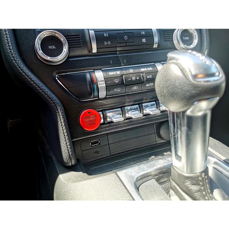 【並行輸入品】iJDMTOY Sports Red Aluminum Keyless Engine Push Start Button Decの画像