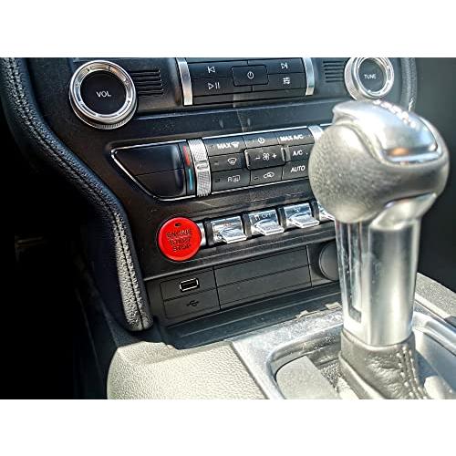 【並行輸入品】iJDMTOY Sports Red Aluminum Keyless Engine Push Start Button Decの画像