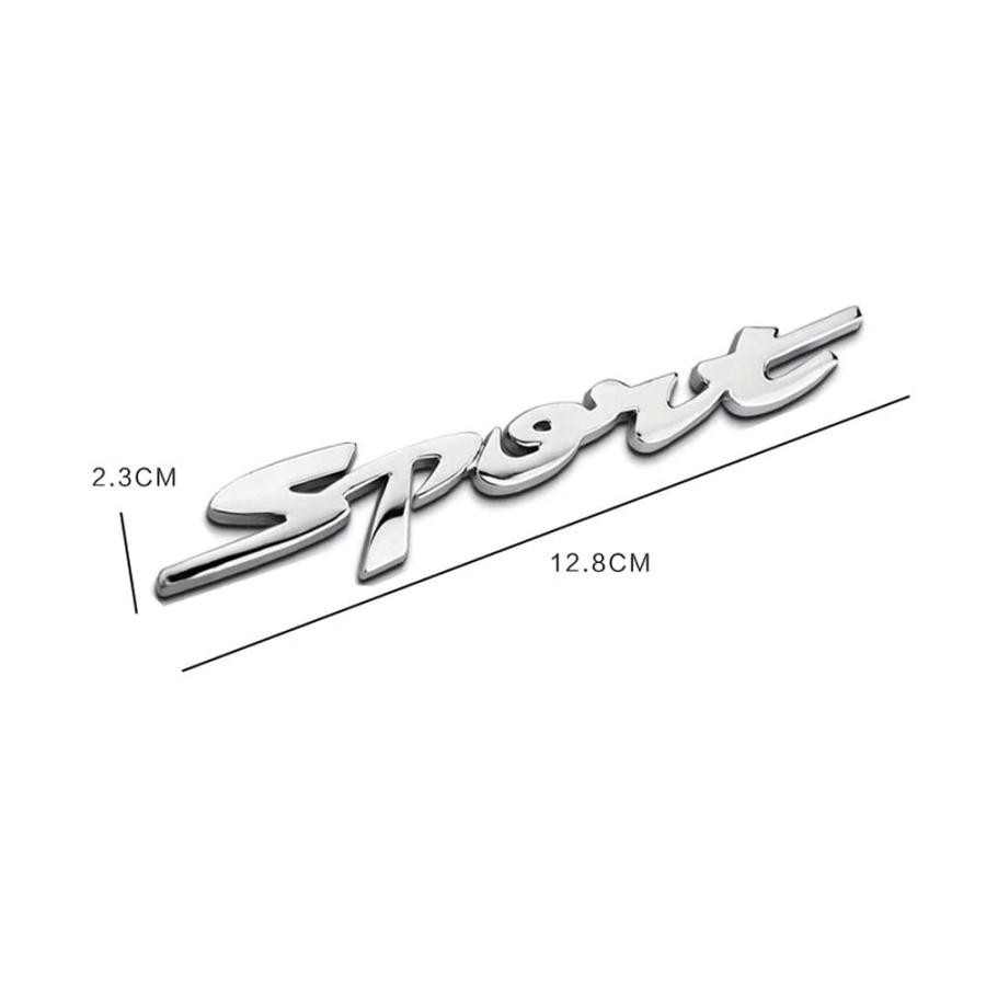 【並行輸入品】Nawpheki 2pcs Sport Emblem Car Side Rear Front Hood Trunk Door Bの画像