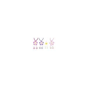【並行輸入品】jojofuny ポリマークレイ ポリマークレイ 4セット ハワイアンクレイフラワーイヤリング ハワイアンネックレス イヤリング_2