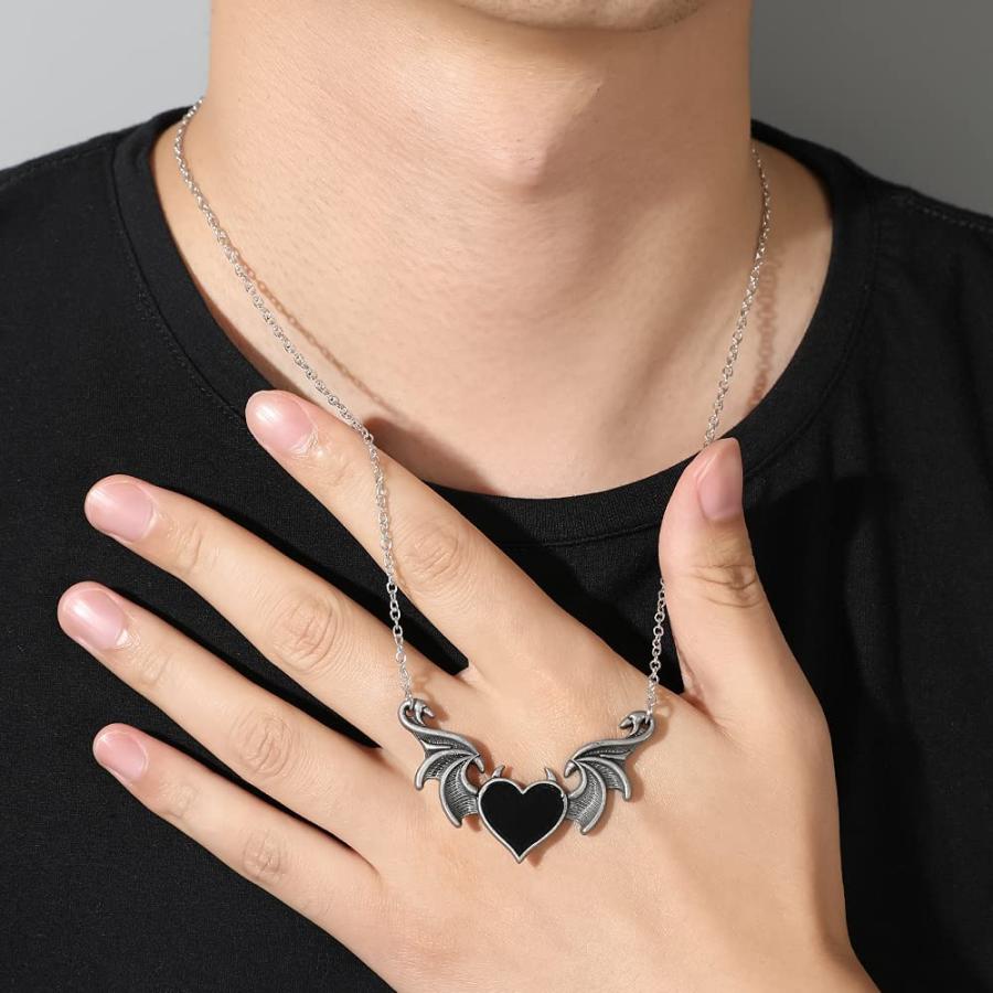 並行輸入品】ゴシックグランジネックレス9点セット ゴス パンクロック