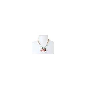 【並行輸入品】Betsey Johnson 冬用カニショートペンダントネックレス, One Size, 金属ガラスプラスチック。, 宝石なし Bの画像
