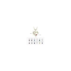 【並行輸入品】Solid 10K/14K/18K Gold Personalized Mother Necklace with 2 Birthの画像