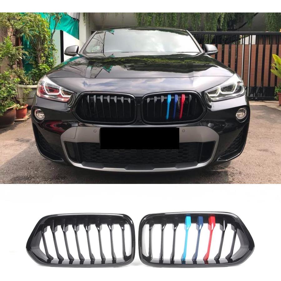 並行輸入品】フロントキドニーグリル シングルライン ワンスラット BMW