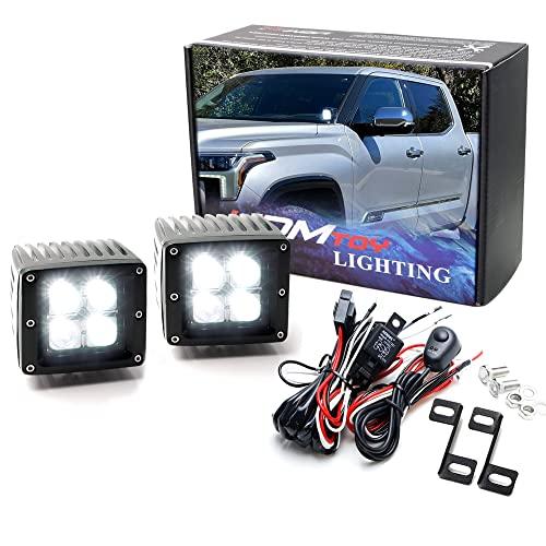 【並行輸入品】iJDMTOY Hood Mount LED A Pillar Pod Light Kit Compatible with 20の画像