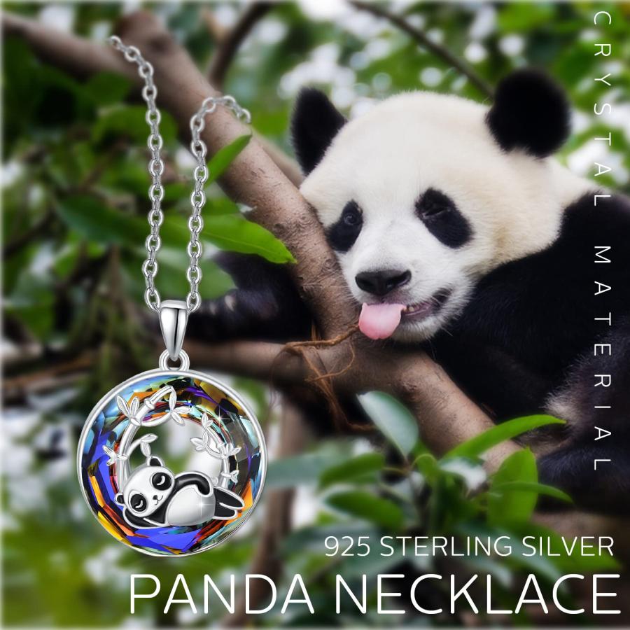 稀少 ヴィンテージ WWF パンダ ペンダント トップ 925シルバー 並行輸入品】パンダネックレス 925スターリングシルバー クリスタル