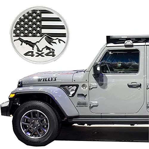 【並行輸入品】NEUZIK for Jeep Emblem Mountain Rated 4 x 4 Emblem Car Emblem Meの画像