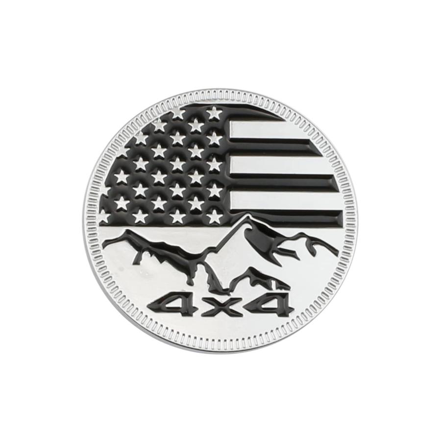 【並行輸入品】NEUZIK for Jeep Emblem Mountain Rated 4 x 4 Emblem Car Emblem Meの画像