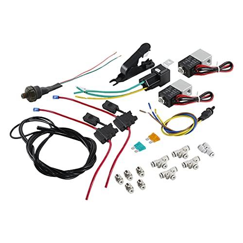【並行輸入品】XMT MOTO リアエアライドサスペンション エアタンク付き ハーレーダビッドソン ツーリング エレクトラ ストリートツアー グの画像