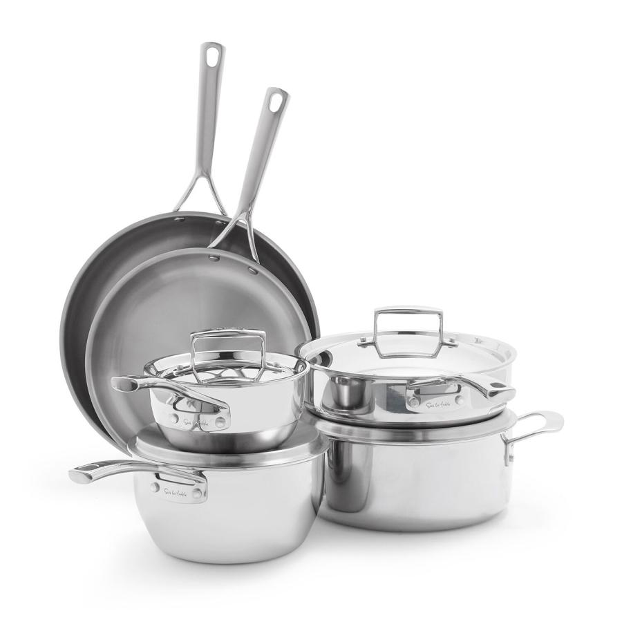 並行輸入品】Sur La Table クラシック5層ステンレススチール調理器具10