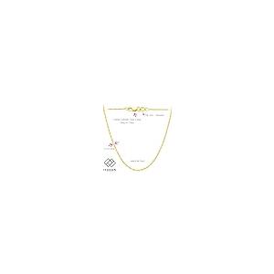 【並行輸入品】14K 10K イエローまたはホワイト ソリッドゴールド イタリア製 ダイヤモンドカット 1mm 1.2mm ロープチェーンネック_5