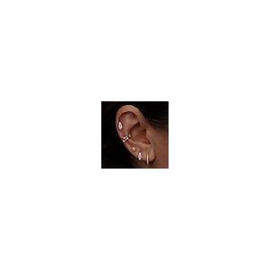 【並行輸入品】Dainty Double Ear Cuff， 14K Gold wrap 0.08CTW (HI SI) Diamond Pi_5