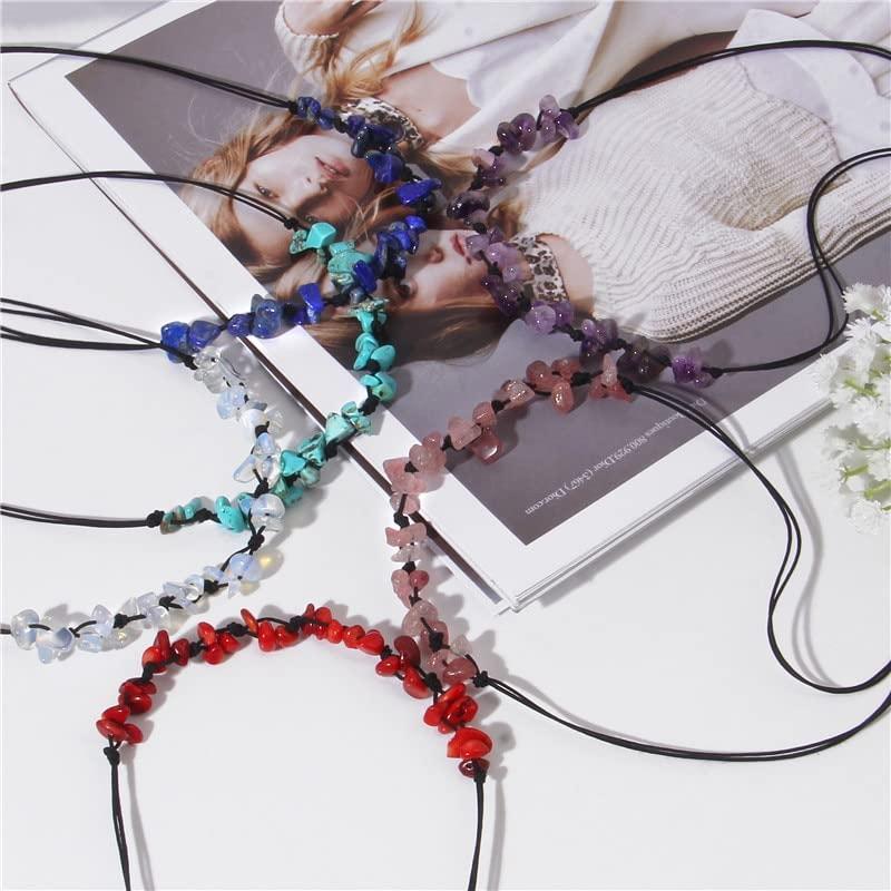 【並行輸入品】Fashion Amethysts Crystal Chips Beads Necklace Natural Stone Qua_4