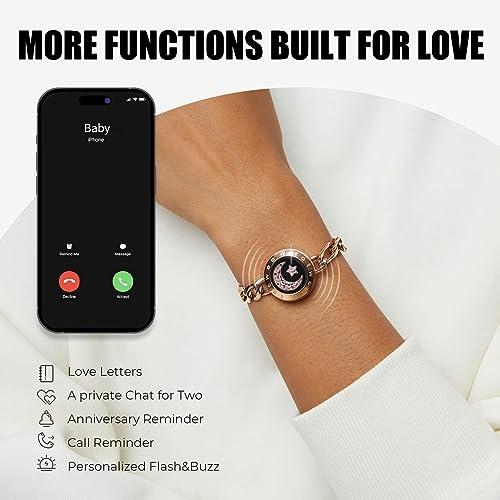 【並行輸入品】TOTWOO Touch Bracelets for Couples, Vibration & Light up for Lovの画像