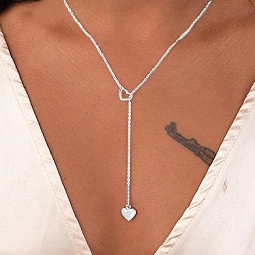 【並行輸入品】XIAOMEIO Necklace for Women，Gifts for Women，2022 Heart Chain Adj_1