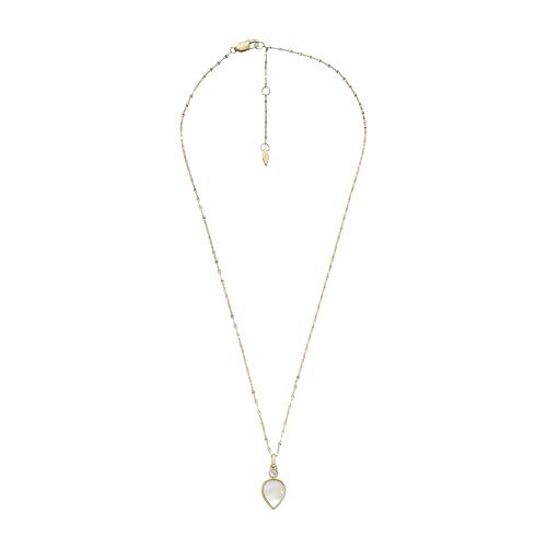 【並行輸入品】[Fossil] レディース ゴールドトーンステンレススチールペンダントチェーンネックレス レディース, One Size, ステの画像
