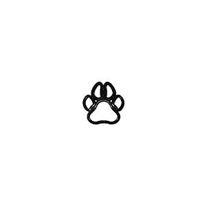 【並行輸入品】Automotive Grade Acrylic Black Glossy Paw Print Auto Emblemの画像