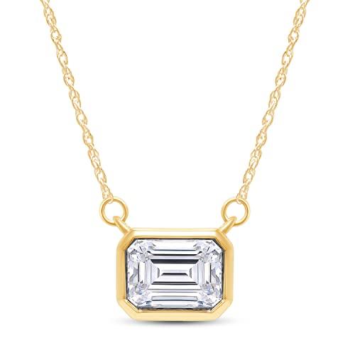 【並行輸入品】SAVEARTH DIAMONDS 1.5カラット Dカラー モアッサナイト ペンダントネックレス レディース Dカラー VVS1_1