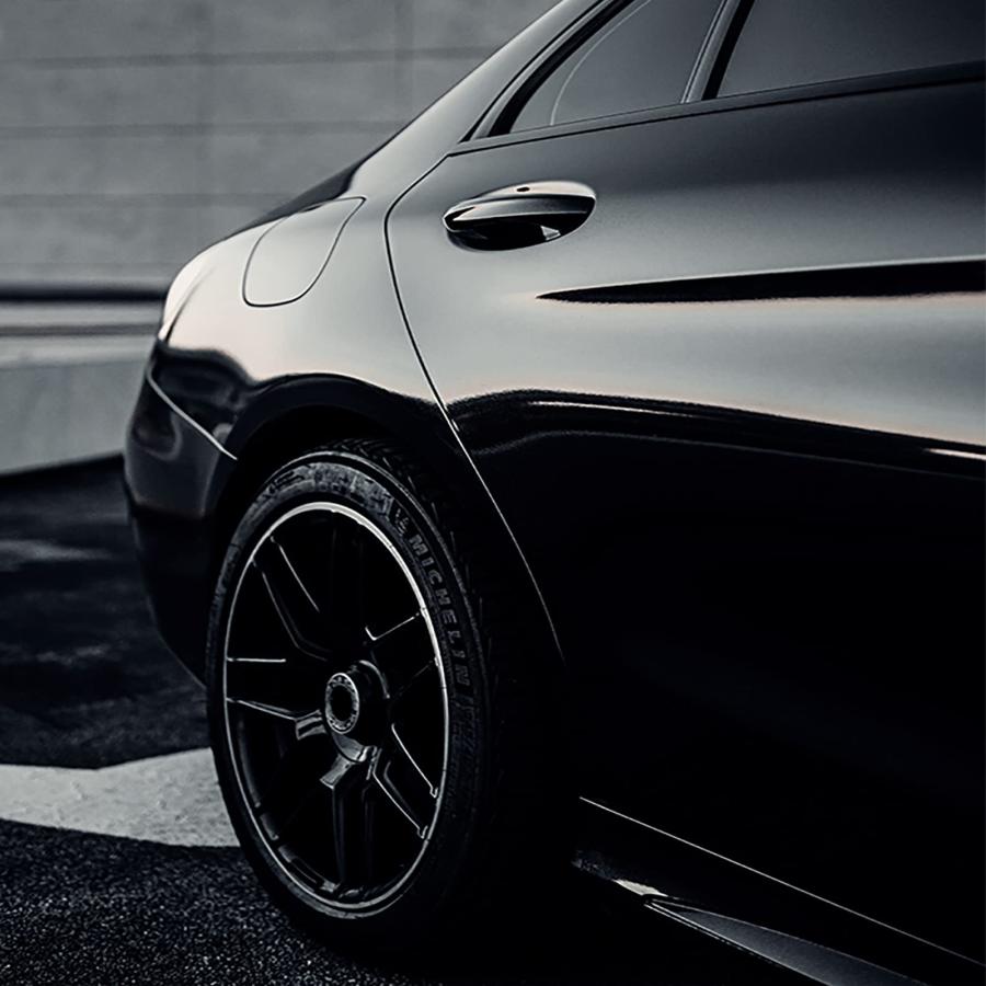 【並行輸入品】Spurtar Gloss Black Vinyl Wrap 1ft X 5ft Air Release Glossy Blacの画像