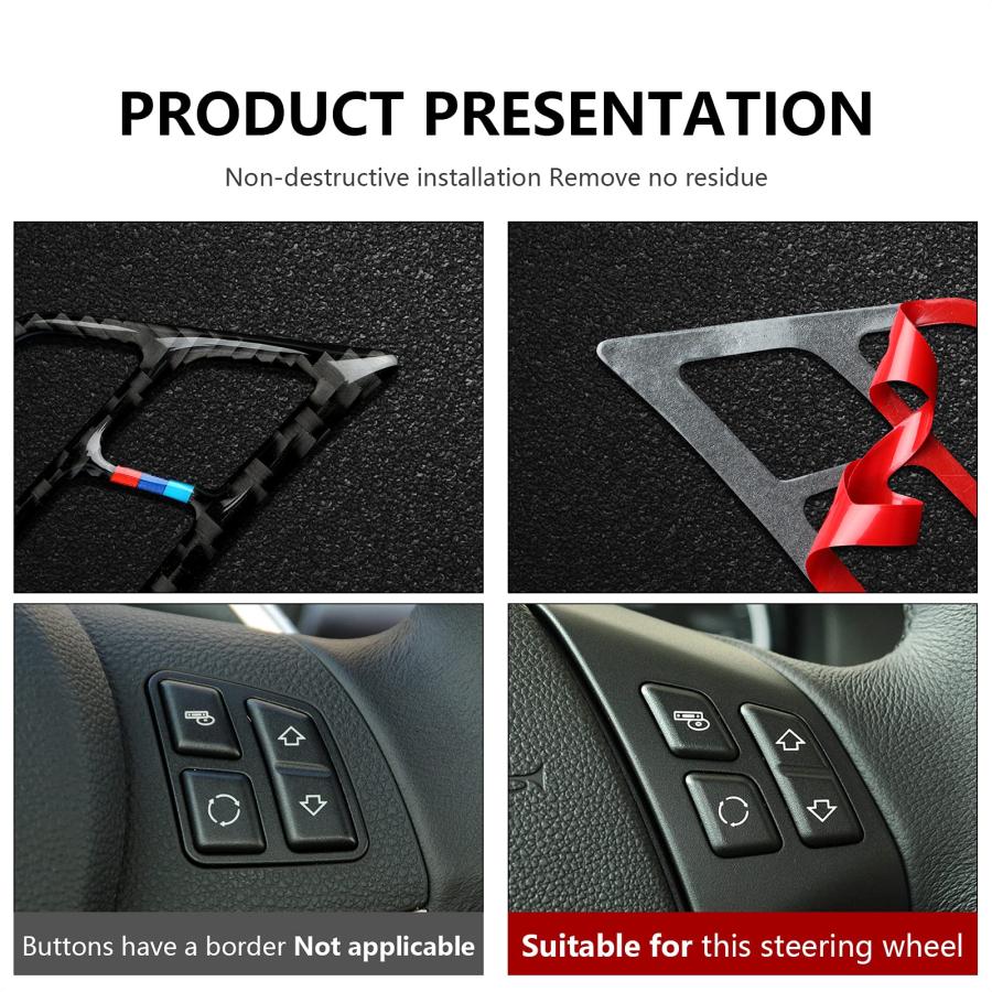 【並行輸入品】Car Decal Trim Carbon Fiber Sticker fits for BMW E90 E92 E93 200の画像