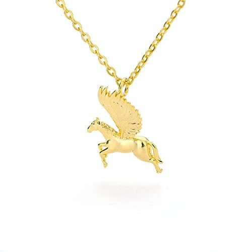【並行輸入品】Flying Horse Pendant Necklace for Women Mystical Pegasus Necklac_1