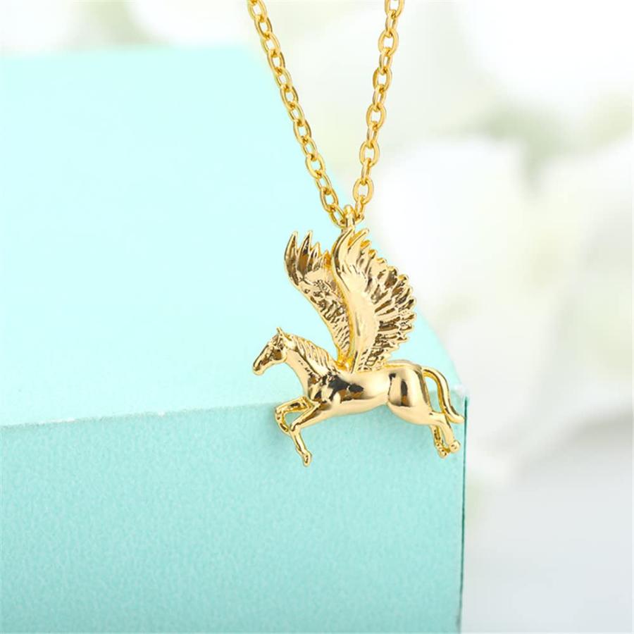 【並行輸入品】Flying Horse Pendant Necklace for Women Mystical Pegasus Necklac_6