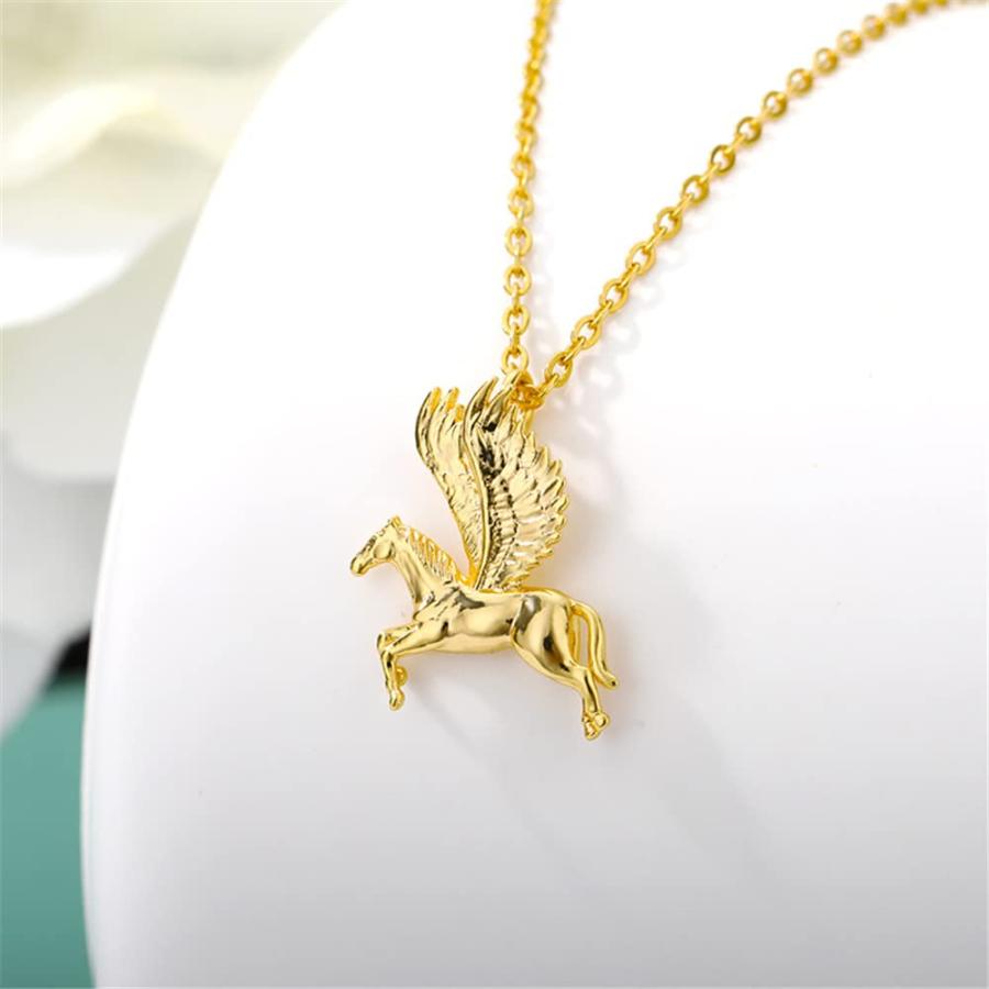 【並行輸入品】Flying Horse Pendant Necklace for Women Mystical Pegasus Necklac_9