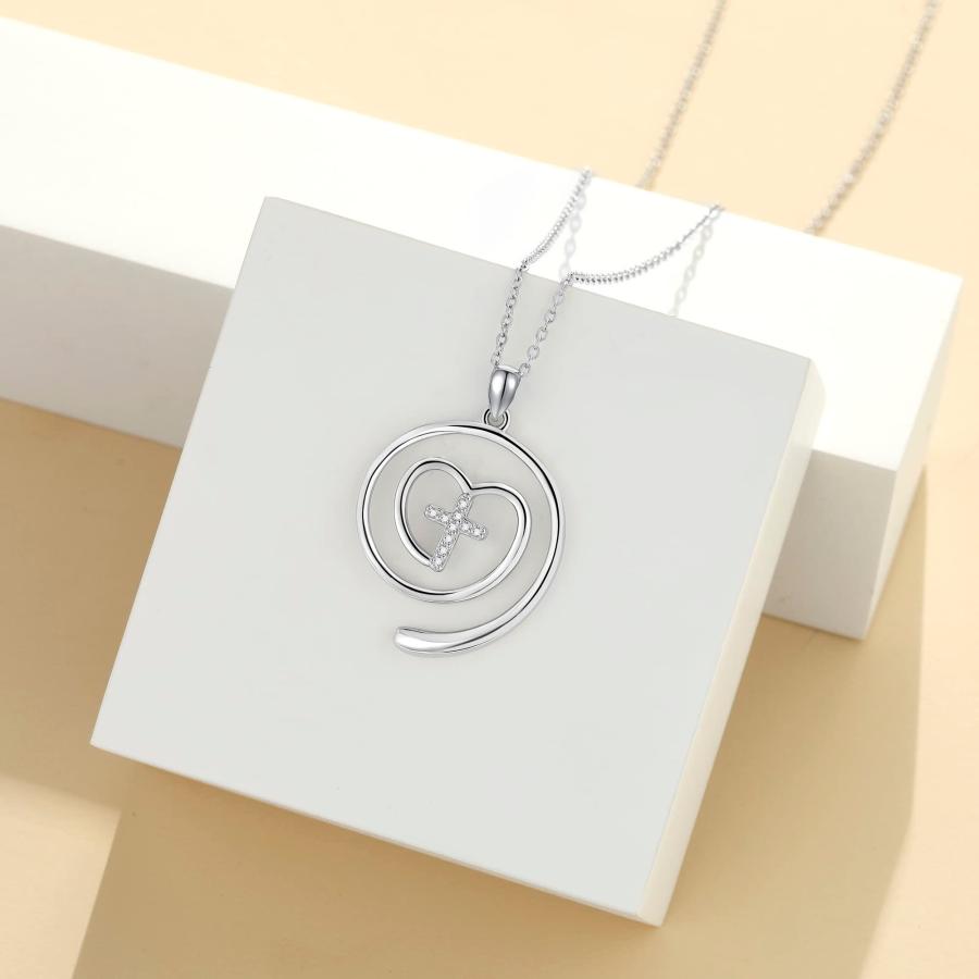 【並行輸入品】リングホルダーネックレス 925スターリングシルバー ウェディング 婚約リング キーパーネックレス 女性用 誕生日ギフト 妻への贈