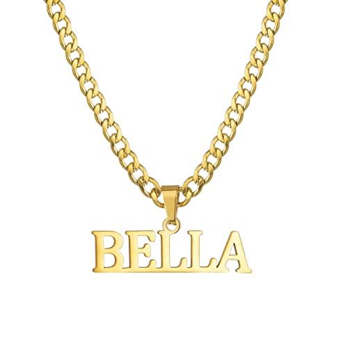 【並行輸入品】MUUYON Solid 10K/14K/18K Gold 1MM  5MM Curb Chain Personalized Nの画像