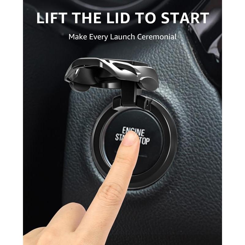 【並行輸入品】Metal Car Engine Button Cover,Push to Start/Stop Button Cover,Caの画像