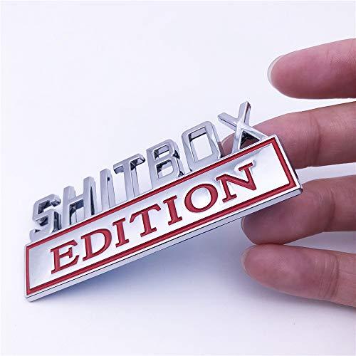 【並行輸入品】Forten Kingdom 1PC Chrome Red Word SHITBOX Edition 3D Letter Uniの画像