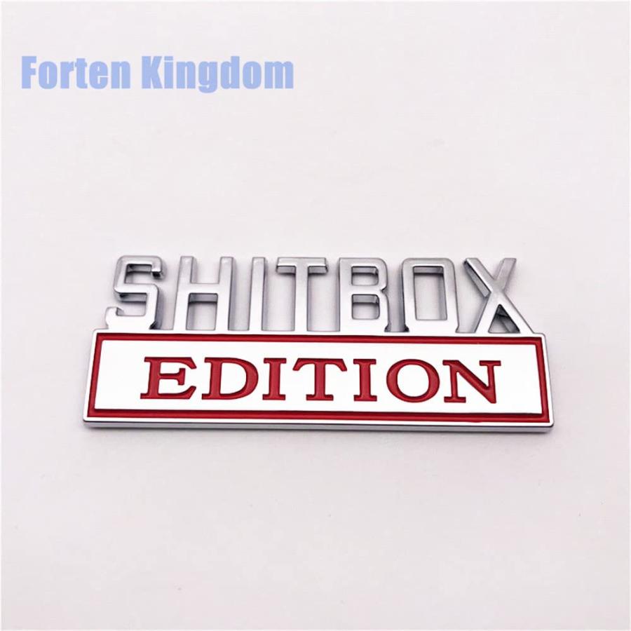 【並行輸入品】Forten Kingdom 1PC Chrome Red Word SHITBOX Edition 3D Letter Uniの画像