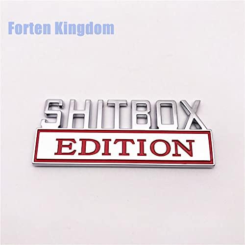 【並行輸入品】Forten Kingdom 1PC Chrome Red Word SHITBOX Edition 3D Letter Uniの画像