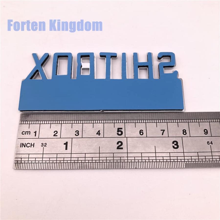 【並行輸入品】Forten Kingdom 1PC Chrome Red Word SHITBOX Edition 3D Letter Uniの画像