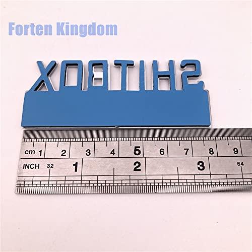 【並行輸入品】Forten Kingdom 1PC Chrome Red Word SHITBOX Edition 3D Letter Uniの画像