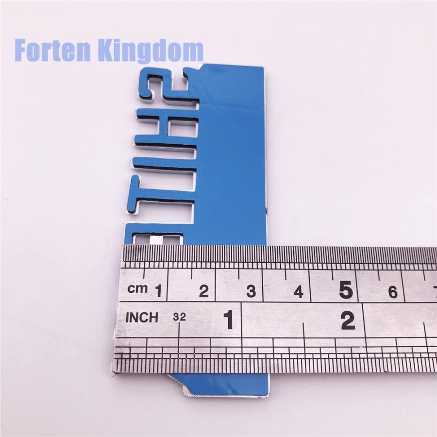 【並行輸入品】Forten Kingdom 1PC Chrome Red Word SHITBOX Edition 3D Letter Uniの画像