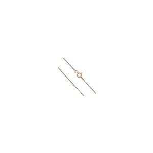 【並行輸入品】14Kゴールドメッキ スターリングシルバーチェーンネックレス 女性用ボックス 0.8mm 責任ある調達 非移行クラスプデザイン_2