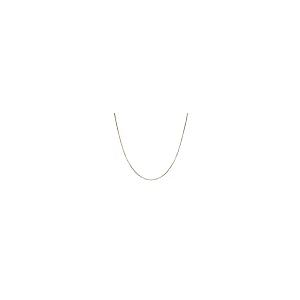 【並行輸入品】14Kゴールドメッキ スターリングシルバーチェーンネックレス 女性用ボックス 0.8mm 責任ある調達 非移行クラスプデザイン_5