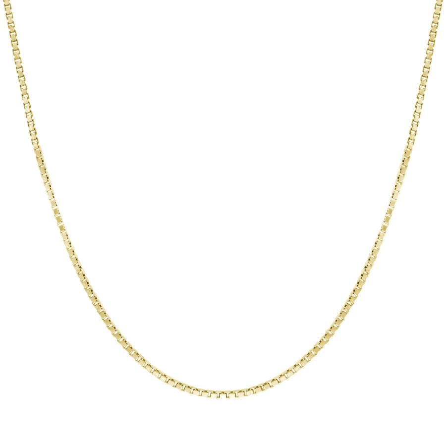 【並行輸入品】14Kゴールドメッキ スターリングシルバーチェーンネックレス 女性用ボックス 1.25mm 責任ある調達 非移行クラスプデザイ_3